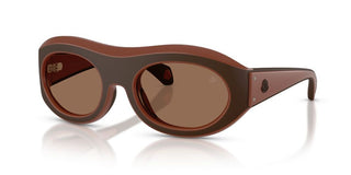Moncler Ramillon Me8015u Unisex Brown Oval Sunglasses