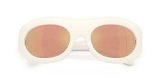 Moncler Ramillon Me8015u Unisex White Oval Sunglasses