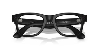 Ray-ban Ray-ban Meta Rw 4006 Wayfarer Unisex Black Squared Sunglasses