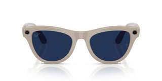 Ray-ban Ray-ban Meta Rw 4014 Skyler Unisex Grey Oval Sunglasses