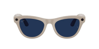 Ray-ban Ray-ban Meta Rw 4014 Skyler Unisex Grey Oval Sunglasses