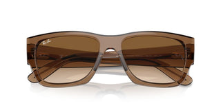 Ray-ban Rb 0947s Unisex Brown Squared Sunglasses