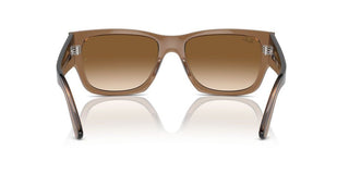 Ray-ban Rb 0947s Unisex Brown Squared Sunglasses