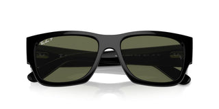 Ray-ban Rb 0947s Unisex Black Squared Sunglasses
