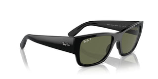 Ray-ban Rb 0947s Unisex Black Squared Sunglasses
