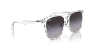Ray-ban Rb 2206d Unisex Transparent Squared Sunglasses