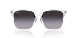 Ray-ban Rb 2206d Unisex Transparent Squared Sunglasses