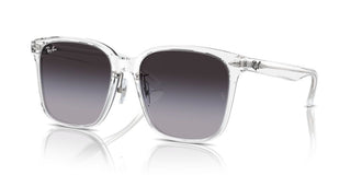Ray-ban Rb 2206d Unisex Transparent Squared Sunglasses