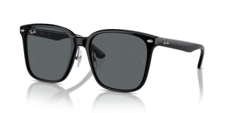 Ray-ban Rb 2206d Unisex Black Squared Sunglasses