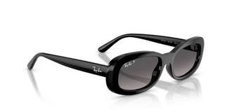Ray-ban Rb 2221 Women Black Oval Sunglasses