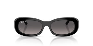 Ray-ban Rb 2221 Women Black Oval Sunglasses