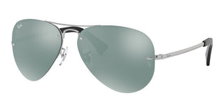 Ray-Ban RB 3449 unisex Silver Pilot Sunglasses