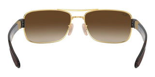 Ray-Ban RB 3522 unisex Gold Geometric Sunglasses
