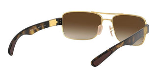 Ray-Ban RB 3522 unisex Gold Geometric Sunglasses