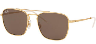 Ray-Ban RB 3588 men Gold Pilot Sunglasses