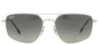 Ray-Ban RB 3666 unisex Silver Pilot Sunglasses