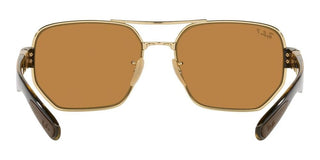 Ray-Ban RB 3672 unisex Gold Pilot Sunglasses