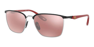 Ray-Ban RB 3673M SCUDERIA FERRARI unisex Black Geometric Sunglasses