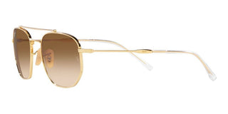 Ray-Ban RB 3707 unisex Gold Pilot Sunglasses