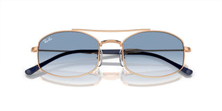 Ray-Ban RB 3719 unisex Gold Pilot Sunglasses