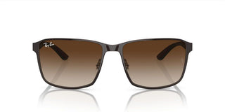 Ray-Ban RB 3721 unisex Brown Squared Sunglasses