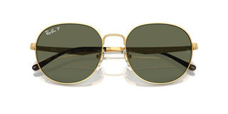 Ray-ban Rb 3727d Unisex Gold Round Sunglasses