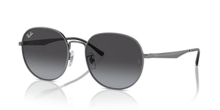 Ray-ban Rb 3727d Unisex Ruthenium Round Sunglasses