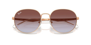 Ray-ban Rb 3727d Unisex Rose Gold Round Sunglasses