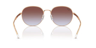 Ray-ban Rb 3727d Unisex Rose Gold Round Sunglasses