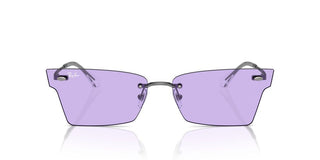 Ray-ban Rb 3730 Unisex Silver Squared Sunglasses