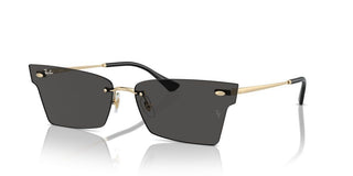 Ray-ban Rb 3730 Unisex Gold Squared Sunglasses