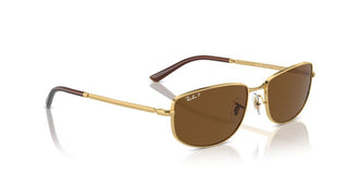 Ray-ban Rb 3732 Unisex Gold Geometric Sunglasses