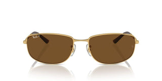 Ray-Ban RB 3732 unisex Gold Geometric Sunglasses