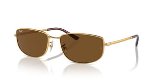Ray-ban Rb 3732 Unisex Gold Geometric Sunglasses