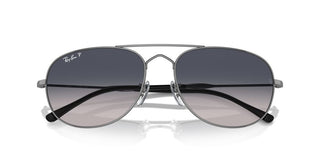 Ray-ban Rb 3735 Unisex Ruthenium Pilot Sunglasses