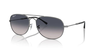 Ray-ban Rb 3735 Unisex Ruthenium Pilot Sunglasses