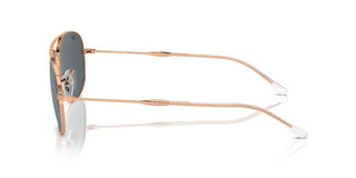 Ray-ban Rb 3735 Unisex Rose Gold Pilot Sunglasses
