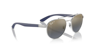 Ray-ban Rb 3736ch Unisex Silver Pilot Sunglasses