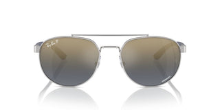 Ray-ban Rb 3736ch Unisex Silver Pilot Sunglasses