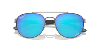 Ray-ban Rb 3736ch Unisex Ruthenium Pilot Sunglasses