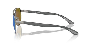 Ray-ban Rb 3736ch Unisex Ruthenium Pilot Sunglasses