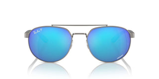 Ray-ban Rb 3736ch Unisex Ruthenium Pilot Sunglasses