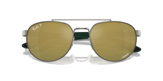 Ray-ban Rb 3736ch Unisex Ruthenium Pilot Sunglasses