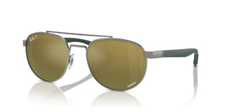 Ray-ban Rb 3736ch Unisex Ruthenium Pilot Sunglasses