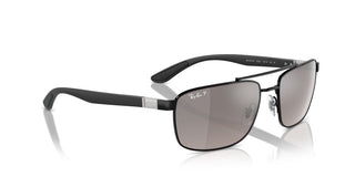 Ray-ban Rb 3737ch Unisex Black Squared Sunglasses