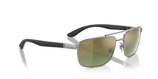 Ray-ban Rb 3737ch Unisex Ruthenium Squared Sunglasses