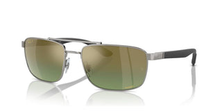 Ray-ban Rb 3737ch Unisex Ruthenium Squared Sunglasses