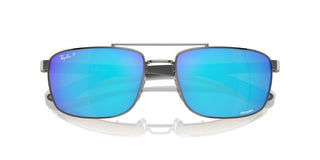 Ray-ban Rb 3737ch Unisex Ruthenium Squared Sunglasses