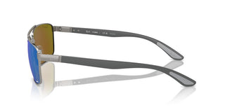 Ray-ban Rb 3737ch Unisex Ruthenium Squared Sunglasses