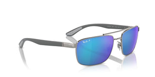 Ray-ban Rb 3737ch Unisex Ruthenium Squared Sunglasses